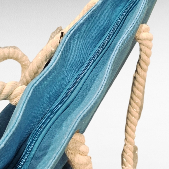 PortoVino Tote Beach Bag Canvas Wine Purse - Picture 5 of 11